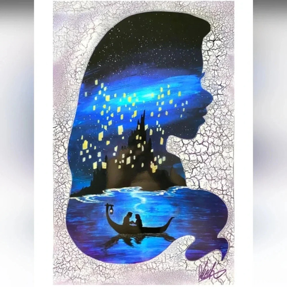 NEW GLOW IN THE DARK Lanterns in the Sky Poster